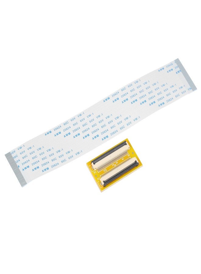 MECCANIXITY FFC FPC 50 Pin 0.5mm Pitch PCB Extension Connector Board with 5 Pack 0.5mm Pitch 150mm Flexible Flat Cable Kit